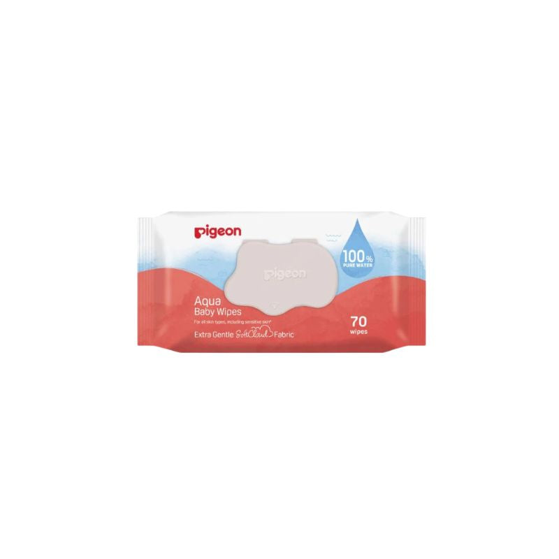Pigeon Aqua Baby Wipes 70PC Flip top