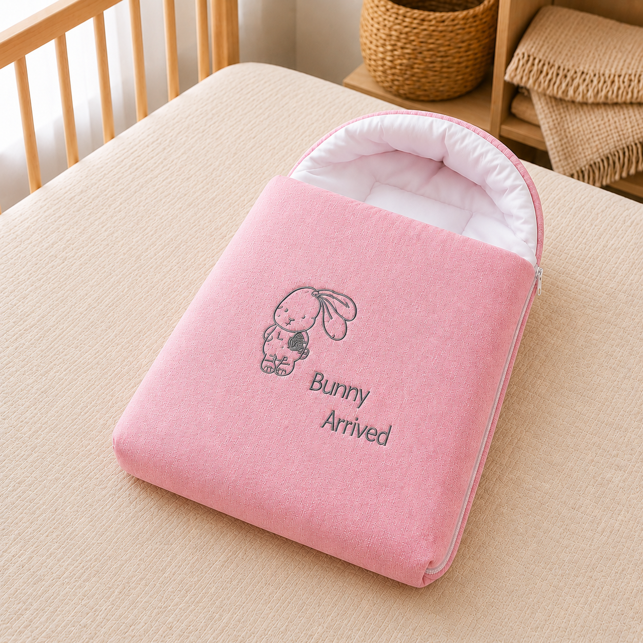Bunny Arrived Carry Nest Cotton Zip