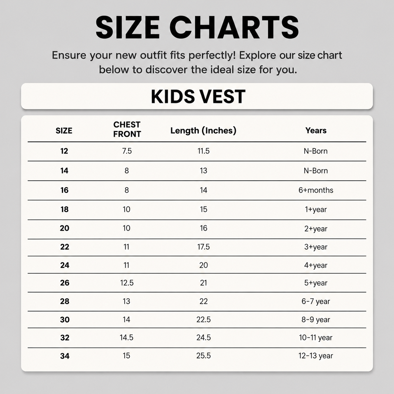 Kids (Pack of 3) Summer Vest – Sleeveless