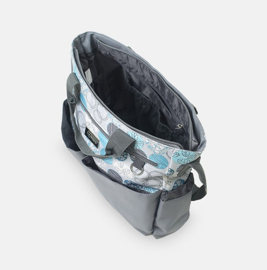 Tinnies Baby Diaper/Nappy Bag 3pc -Circle Leaf