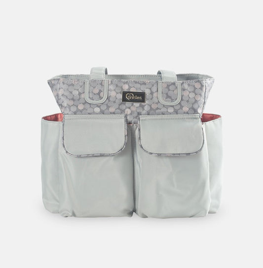 Tinnies Baby Diaper/Nappy Bag 2pc - Dotted