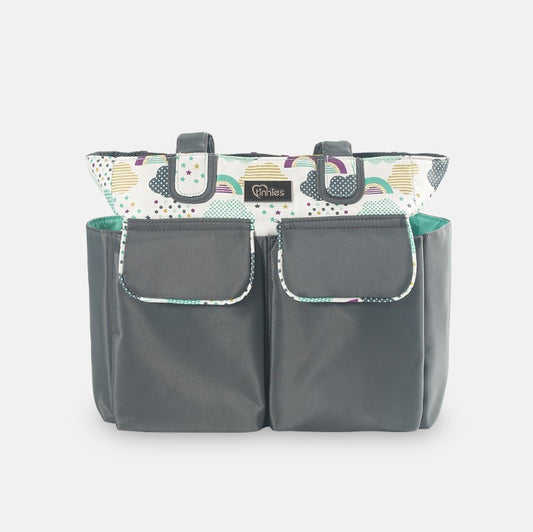 Tinnies Baby Diaper/Nappy Bag 2pc - Cloud