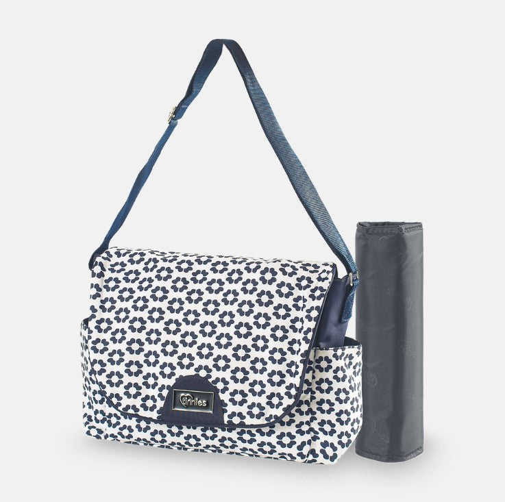 Tinnies Baby Diaper/Nappy Bag 2pc - Navy Floral