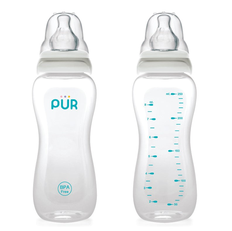PUR Anti-Colic Feeder Slim Neck Bottle 8 oz/250 ml