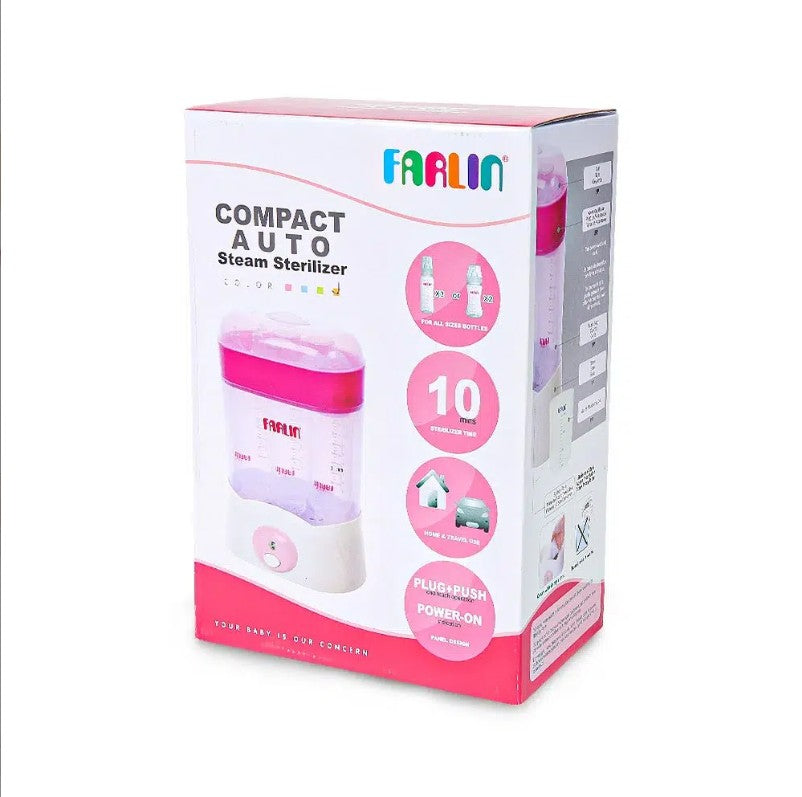 Farlin Compact Auto Steam Sterilizer – Pink