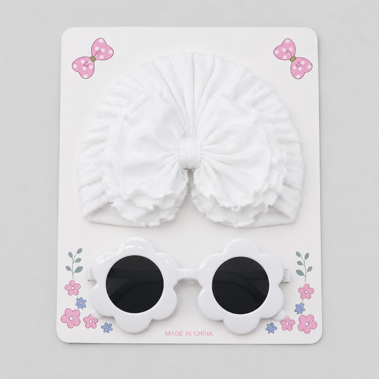 Adorable Cap & Glasses 0-12months