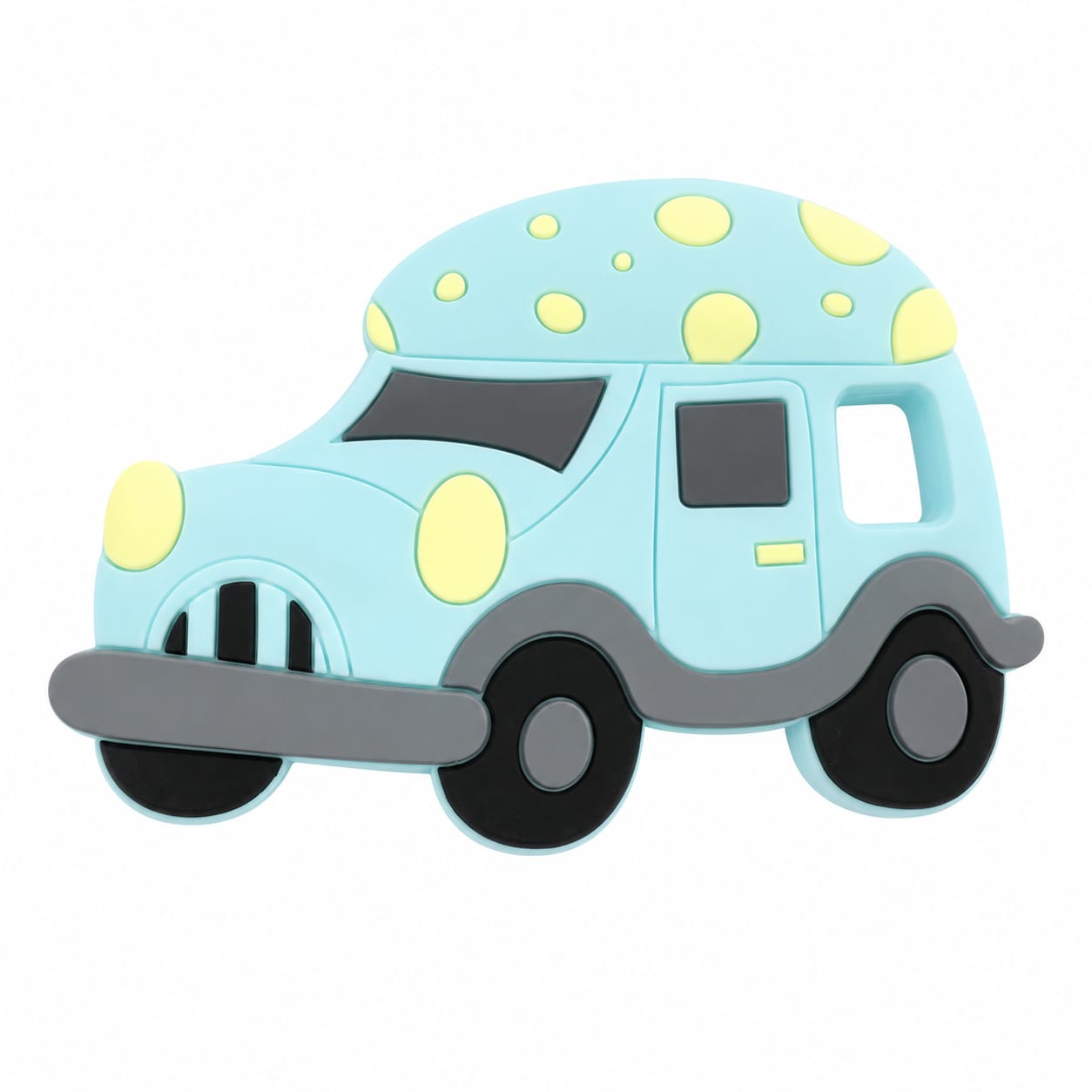 Car Shape Silicone Teether for Babies | BPA-Free Teething Toy