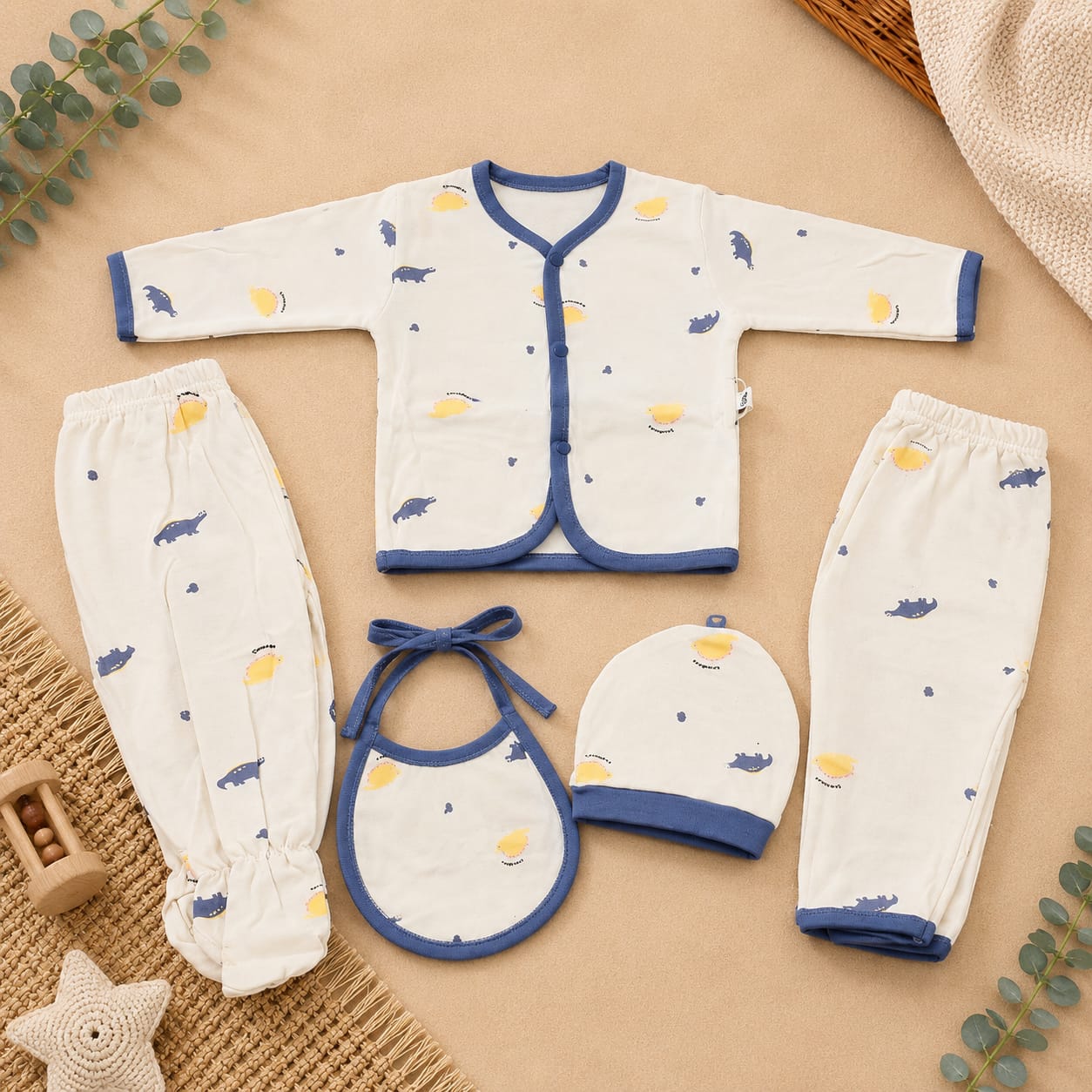 Premium Starter Set 5pc Cotton 0-3