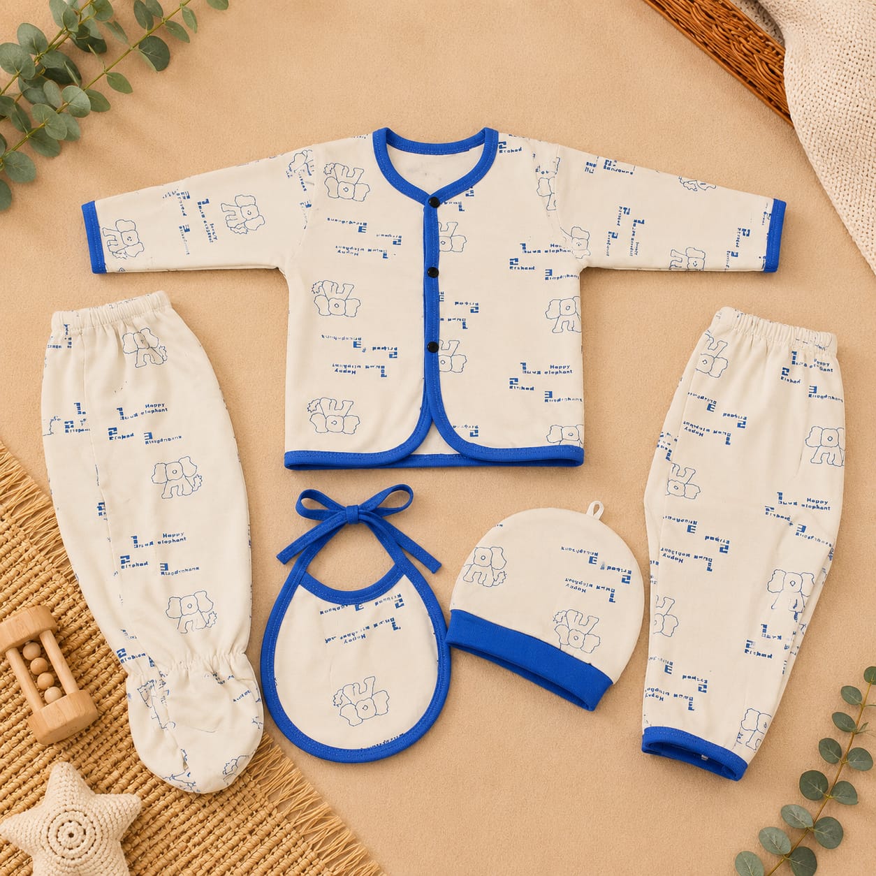 Premium Starter Set 5pc Cotton 0-3