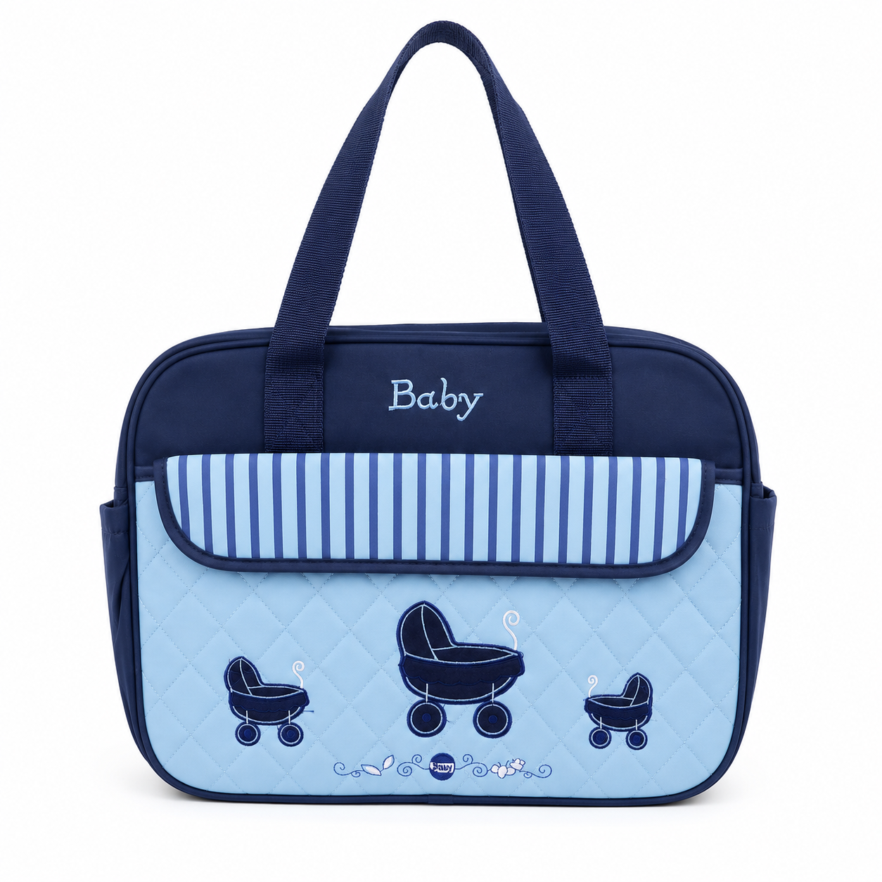 Mother & Baby Cart Diaper Bag Blue Large