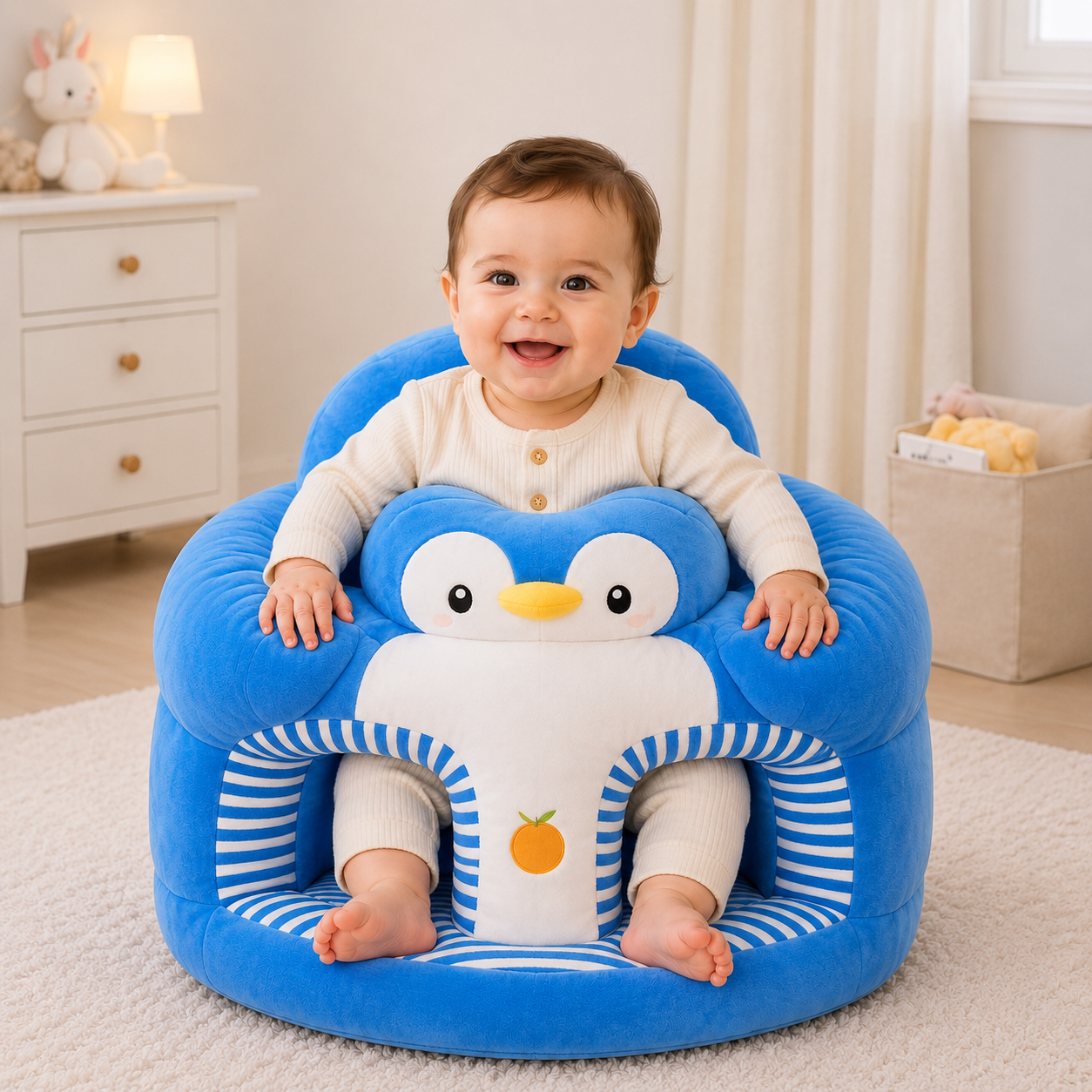 Blue Penguin Baby Sofa Seater