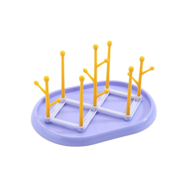 Baby Feeder Bottle Drying Rack 14 Units Purple