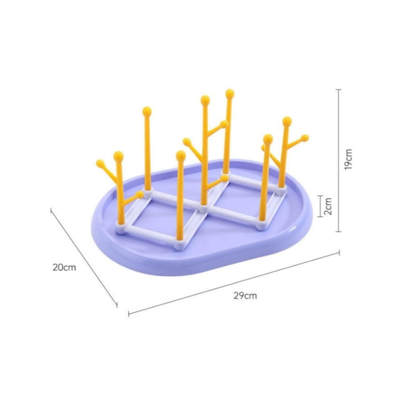 Baby Feeder Bottle Drying Rack 14 Units Purple