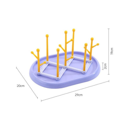 Baby Feeder Bottle Drying Rack 14 Units Purple
