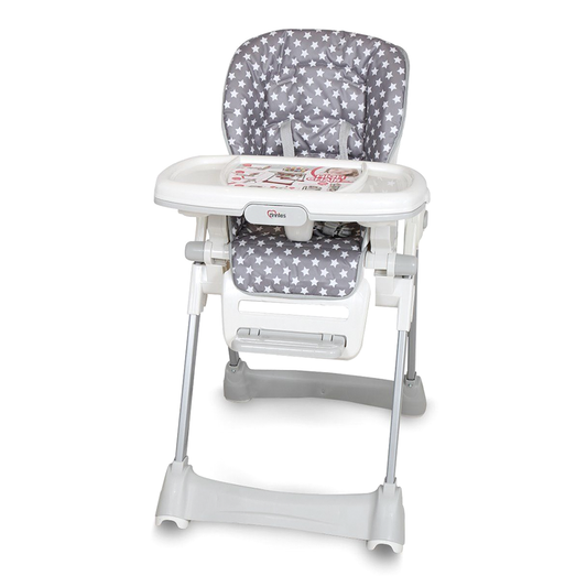 Tinnies Baby Adjustable High Chair Grey