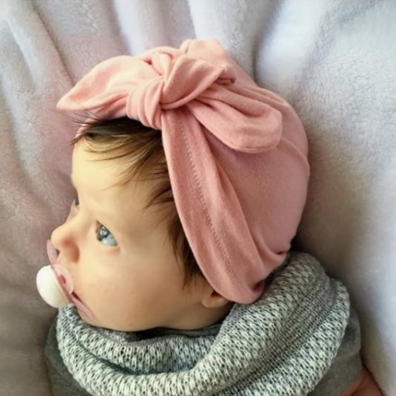 Turban Cap 0-6 Pink