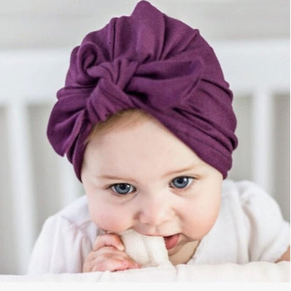 Turban Cap 0-6 Purple