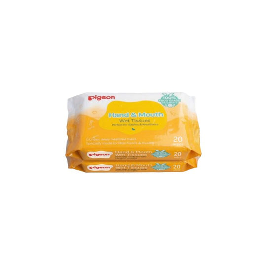 Pigeon Hand & Mouth Wet Tissues 20PC 2In1 Refill