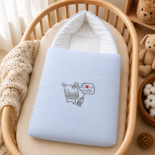 I Love Milk Carry Nest Cotton Zip