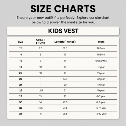 Kids (Pack of 3) Summer Vest – Sleeveless