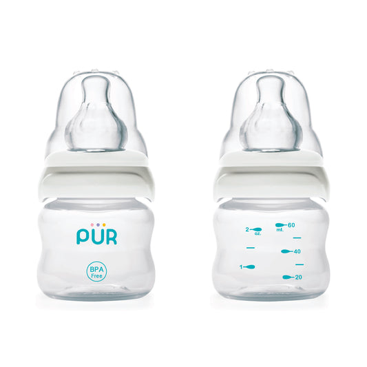 PUR Anti-Colic Feeder Slim Neck Bottle 2 oz/60 ml.