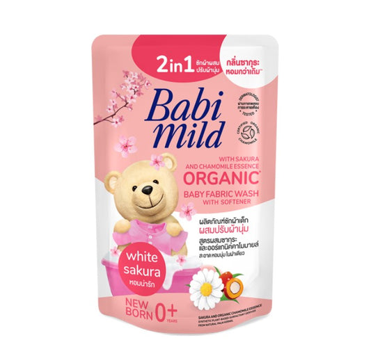 Babi Mild 2in1 Fabric Wash/Softener Sakura 570ML