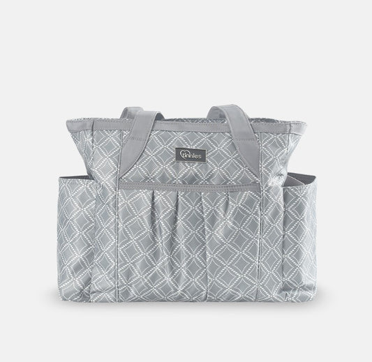 Tinnies Baby Diaper/Nappy Bag 2pc - Grey Printed