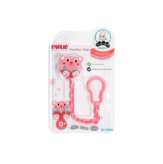 Farlin Doctor J. Pacifier Clip-Peach