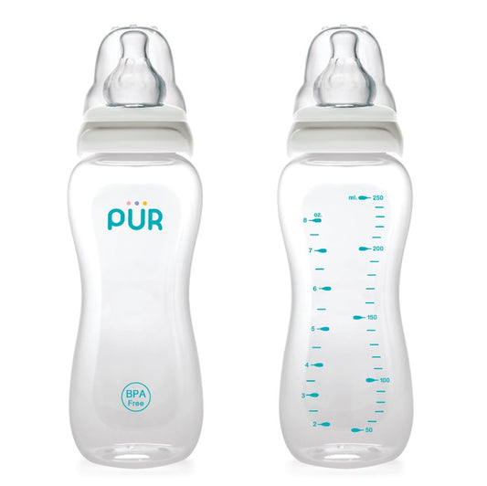 PUR Anti-Colic Feeder Slim Neck Bottle 8 oz/250 ml