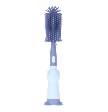 3 in 1 Baby Silicone Feeder Brush Blue