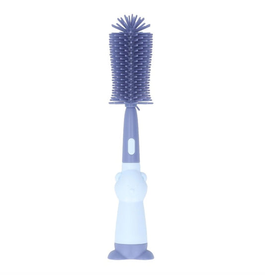 3 in 1 Baby Silicone Feeder Brush Blue