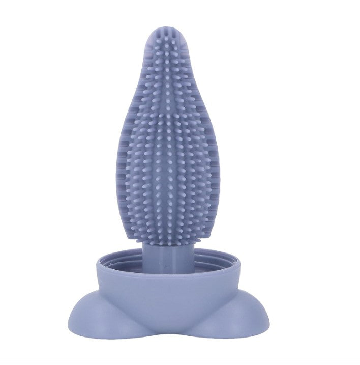 3 in 1 Baby Silicone Feeder Brush Blue