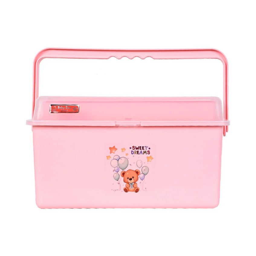 New Born Baby Accessories Storage Box Pink