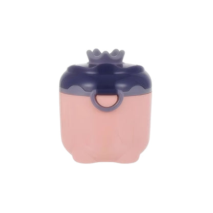 Powder Milk Container Crown Shaped Pink