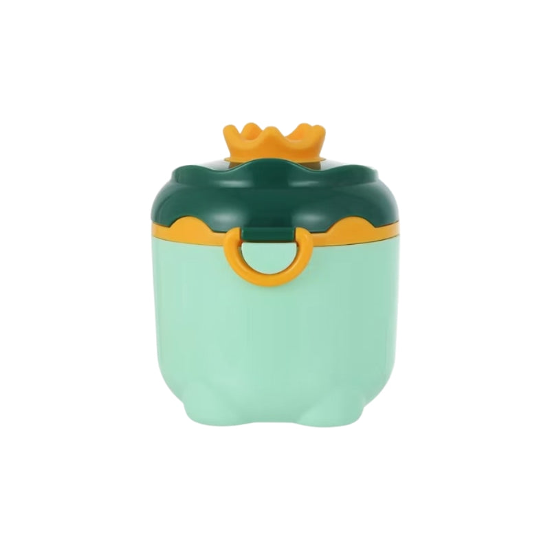 Powder Milk Container Crown Shaped Green