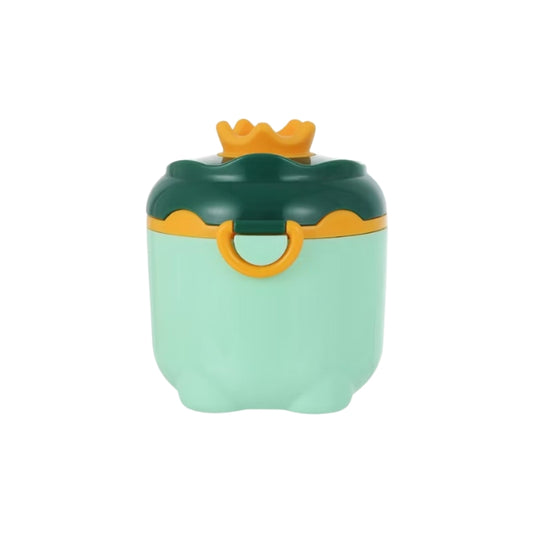 Powder Milk Container Crown Shaped Green