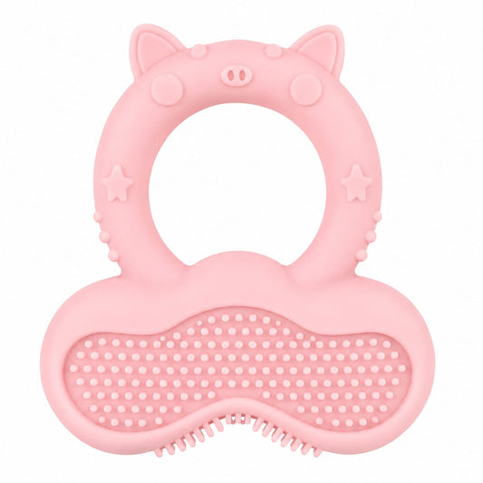 Silicone Teether & Tongue Cleaner for Babies | BPA-Free Oral Care Teether