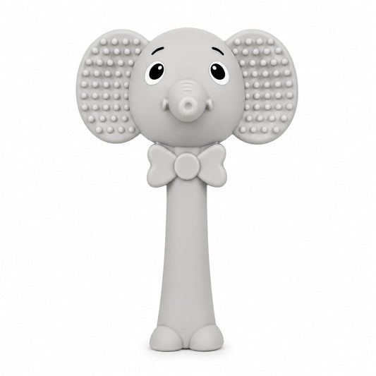 Elephant Silicone Rattle Teether for Babies | BPA-Free Teething Toy