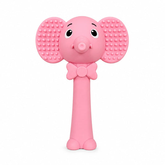 Elephant Silicone Rattle Teether for Babies | BPA-Free Teething Toy