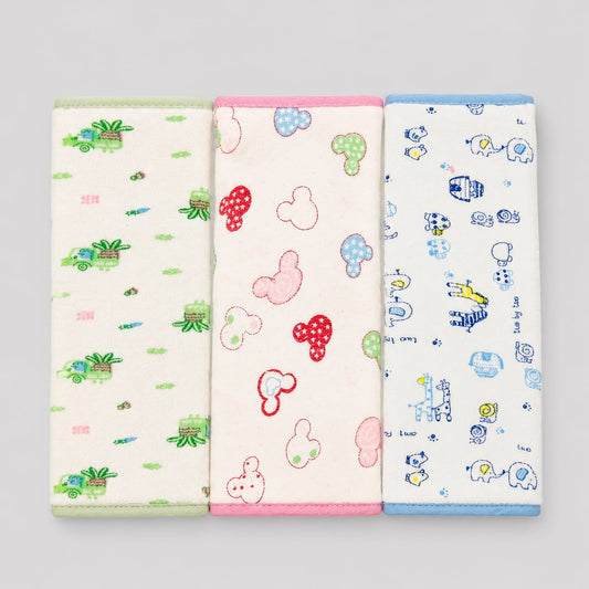 Printed Colored Washcloths PK3