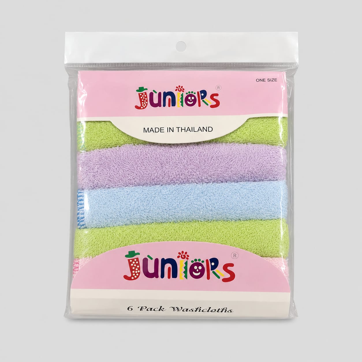 Juniors Wash Clothes Pk6