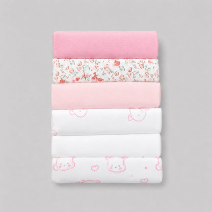 Mothercare Washcloths Pink Pk6