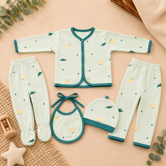 Premium Starter Set 5pc Cotton 0-3
