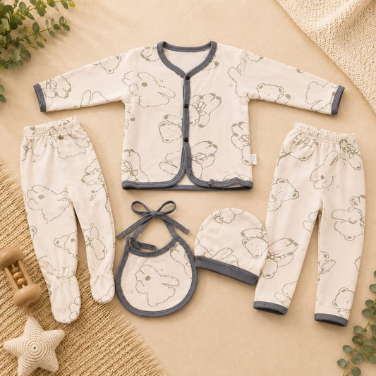 Premium Starter Set 5pc Cotton 0-3