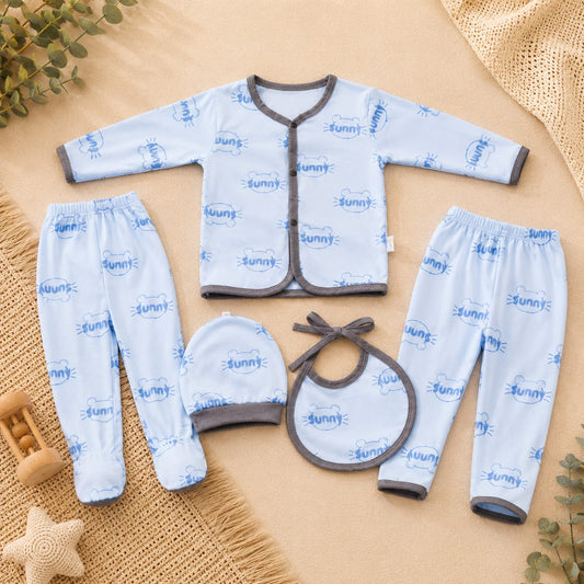 Premium Starter Set 5pc Cotton 0-3