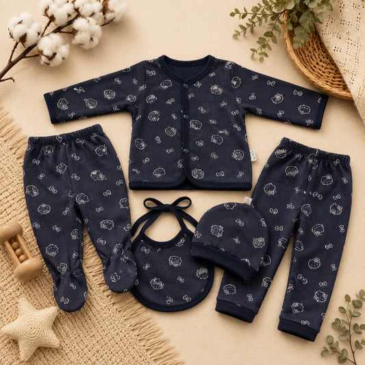 Premium Starter Set 5pc Cotton 0-3