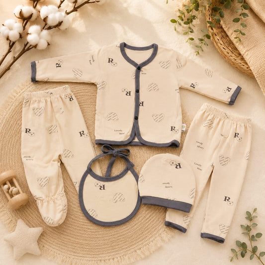 Premium Starter Set 5pc Cotton 0-3