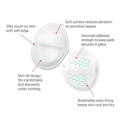 Pigeon Disposable Breast Pads Comfy Feel PK30