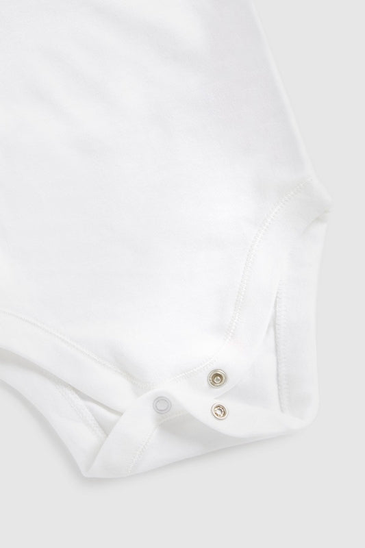 White Sleeveless Bodysuits/Onesies - Innerwear 0-3 PK3