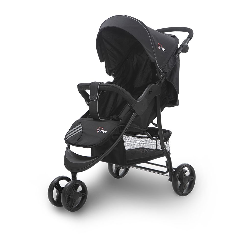 Tinnies Baby 3 Wheeler Stroller Black